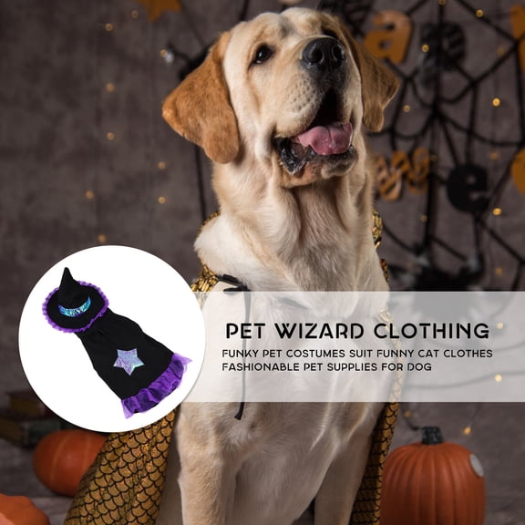 ETHZZLE Halloween Pet Costumes Suit Funny Dog Clothes Funky Pet Supplies for Cat
