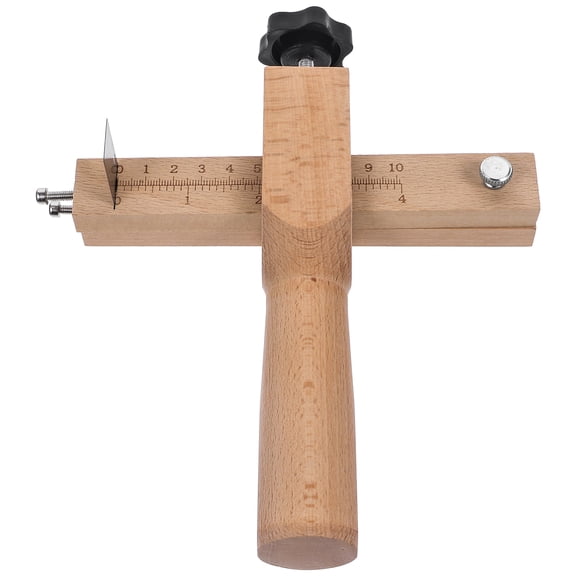 ETHZZLE Wooden Handcraft Strap Cutter Tool in Khaki with Smooth Finish for