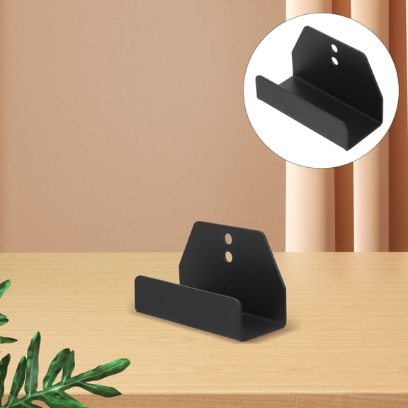 ETHZZLE Heavy Duty Wall Mounted Utility Rack Black for Leaf Blower Storage and Garage Organization