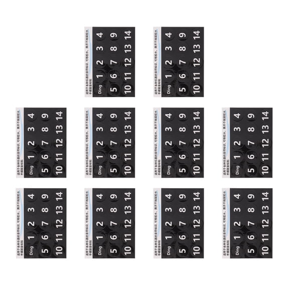 ETHZZLE PVC Drum Scale Decals Black for Handpan Accessories with Enhanced Note Recognition