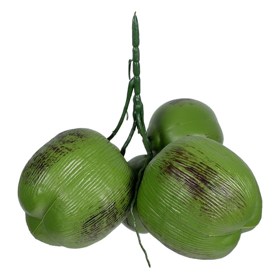 ETHZZLE Tropical Hawaiian Artificial Coconut Decoration Green Faux Coconut for Luau Party, Wedding, and Events
