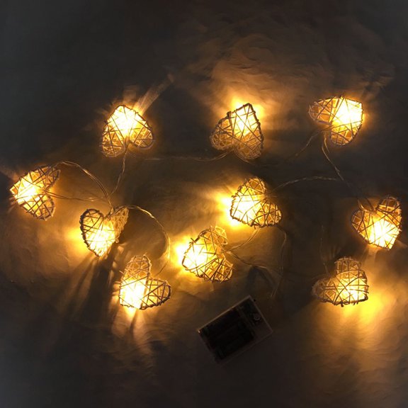 ETHZZLE Heart Shape LED String Light for Photography Props and Special Occasion Lighting
