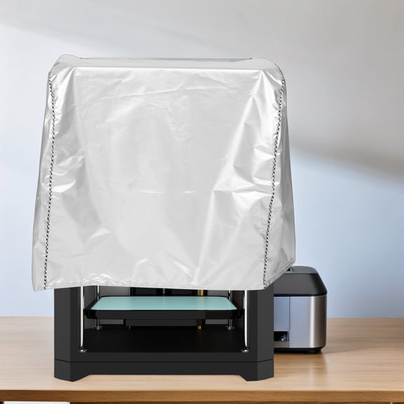 ETHZZLE Waterproof Metallic Plated Silver Printer Enclosure with Anti Static Dustproof Shield