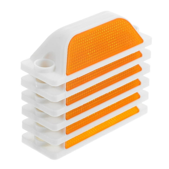 ETHZZLE 12-Pack High Visibility Acrylic Driveway Reflectors for Easy Installation and Enhanced