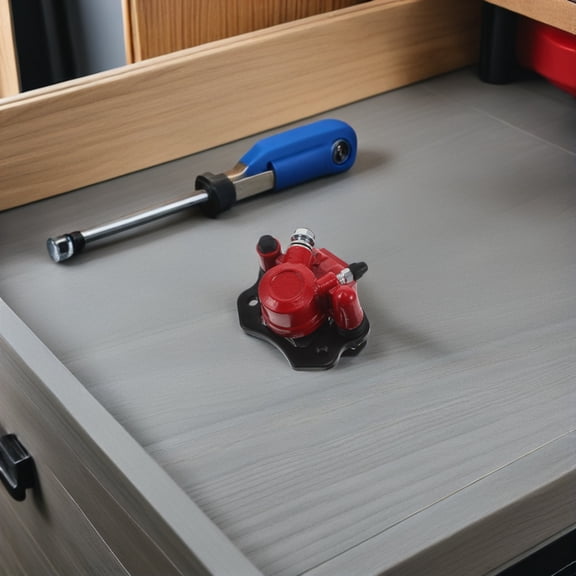 ETHZZLE Red Atv Hydraulic Rear Brake Caliper with Mechanical Disc Brake and Precision Engineering