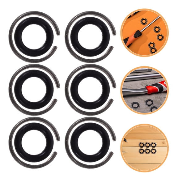 ETHZZLE 8Sets High Precision Black Impact Wrench Retainer Clips for Socket Tool Accessories