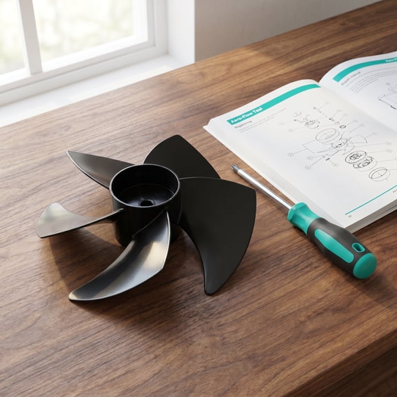 ETHZZLE Indoor Fan Blade Replacement Black Plastic for Pedestal and Ceiling Fans with Easy Installation