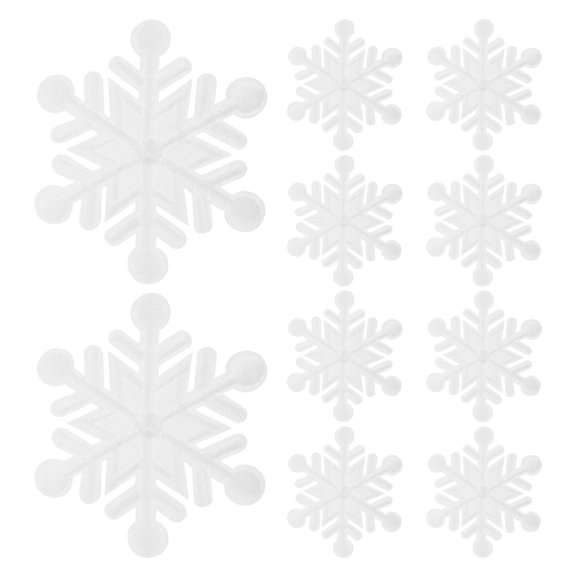 ETHZZLE Winter Snowflake Patches Iron-on Applique for DIY Projects 10Pcs