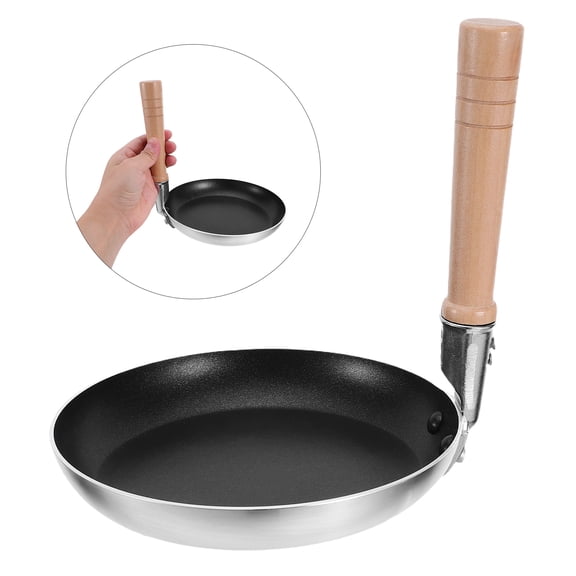 ETHZZLE Nonstick Japanese Pan with Vertical Handle, Aluminum Skillet for Oyakodon, Pancakes, and Breakfast Cooking