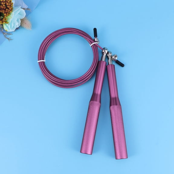 ETHZZLE Rosy Adjustable Jump Rope with Aluminum Alloy Handles and High Speed Ball Bearing System