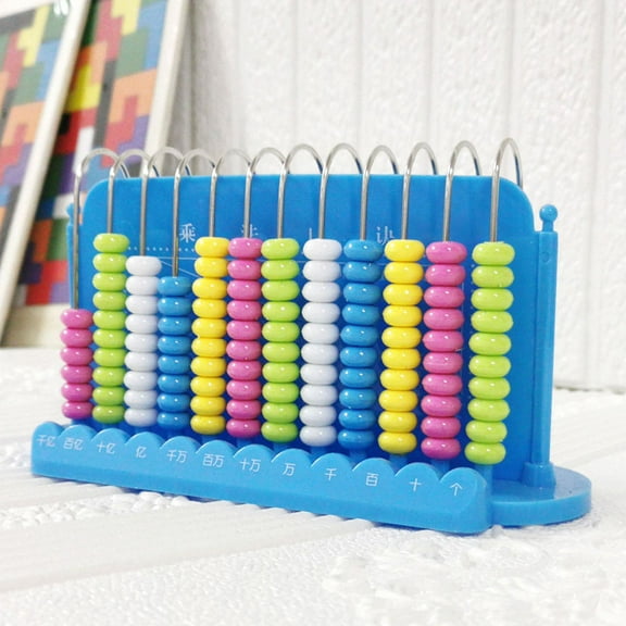 ETHZZLE Bead Arithmetic Abacuses Blue Plastic 1Pcs