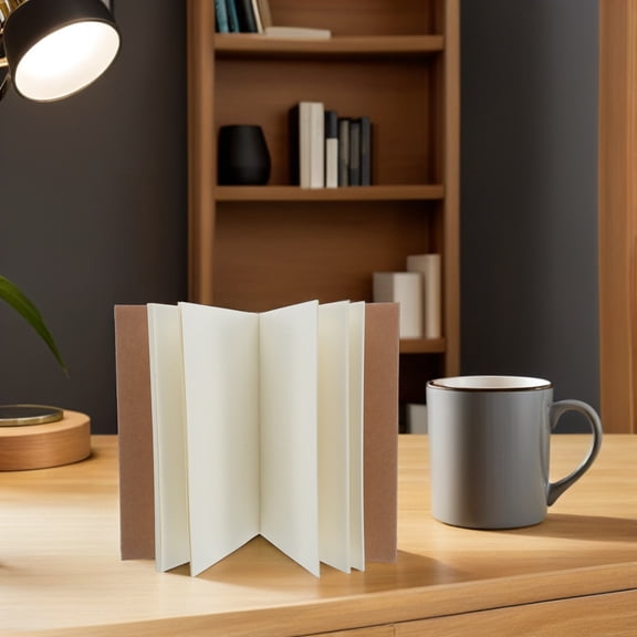 ETHZZLE Hardcover Kraft Paper Notebook Natural Texture Blank Pages Sketch Book for Artists
