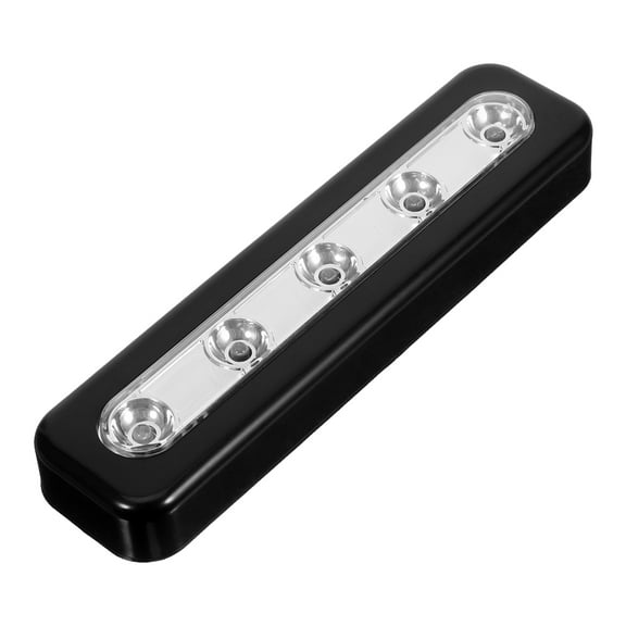 ETHZZLE LED Stick-On Night Light Black 1 Pack for Cabinets and Stairs, Energy Efficient LED Lighting