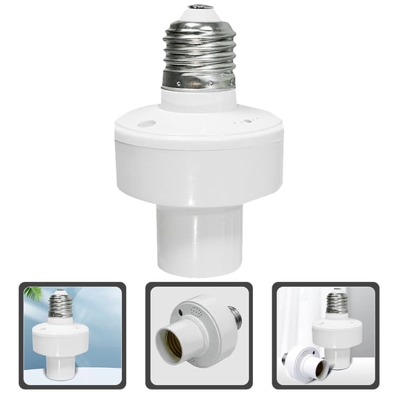 ETHZZLE Lamp Holder Plastic White Professional Design for Lamp Base 1Set