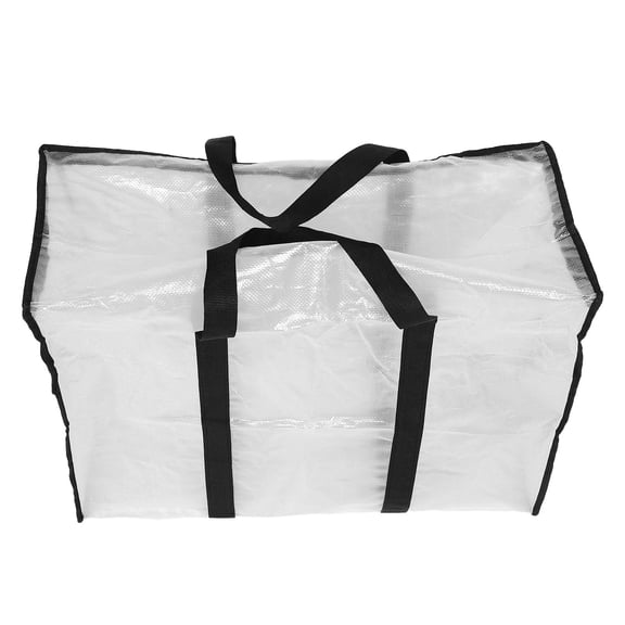 ETHZZLE Large Capacity Comforter Organizer with Waterproof PVC Material and Mesh Handles for Home Storage