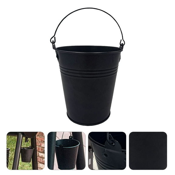ETHZZLE Grill Oil Catcher Round Barbecue Bucket 1Pack