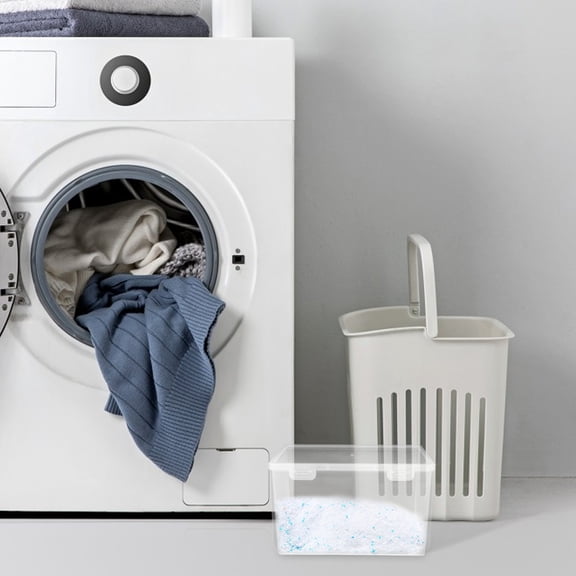 ETHZZLE Laundry Beads Container Transparent Storage Box for Neat and Practical Laundry Organization