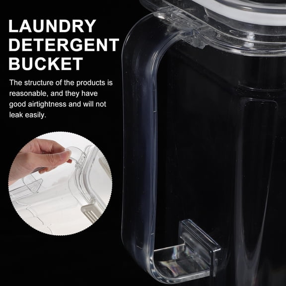 ETHZZLE Laundry Bucket Transparent Sub Bucket for Powder and Lotion Storage Multipurpose Container