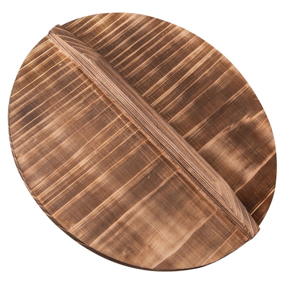 ETHZZLE Large Fry Pan Lid Traditional Style Wok Lid Light Brown Anti Splash 1Pcs