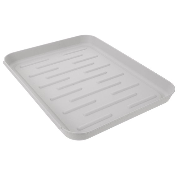 ETHZZLE Lightweight Dark Grey Dog Crate Tray Plastic Tray for Easy Cleaning and Storage