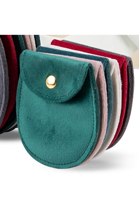 Small Jewelry Packing Bag Dark Green for Necklaces Bracelets