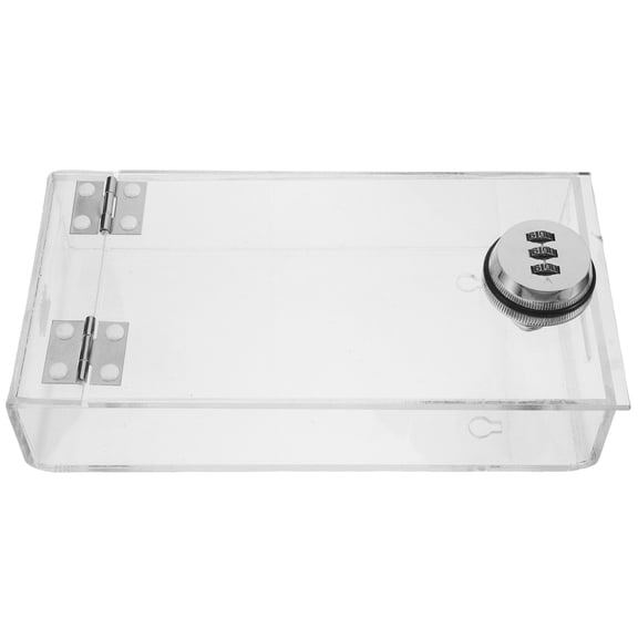ETHZZLE Transparent Mobile Phone Storage Box with Lockable Design for Privacy and Organization