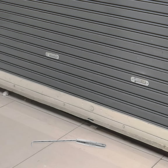 ETHZZLE Silver Manhole Cover Hook Tool for Lifting Covers in Outdoor Activities 1Pcs