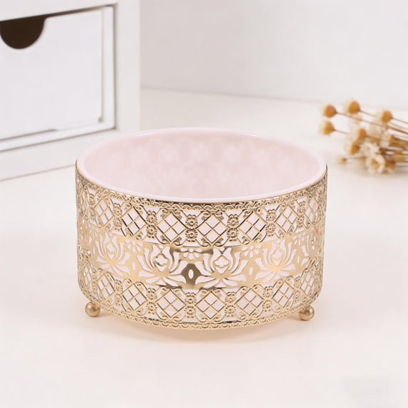 ETHZZLE Metal Desktop Trash Can with , Small Waste Bin for Office and ...