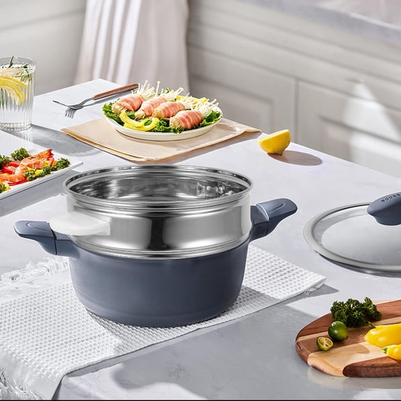 ETHZZLE Steamer Insert Steamer Basket Stainless Steel Cooking for Home Users 1Pcs