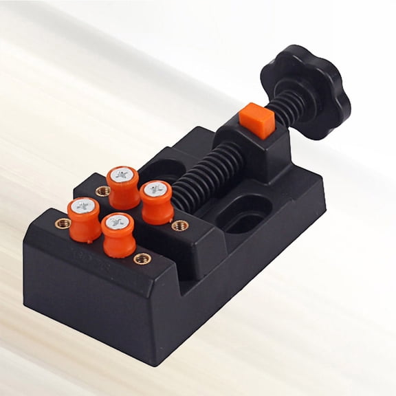 ETHZZLE Compact Black Table Vise Clamp with Quick Opening and Sturdy Plastic Construction for Fixing
