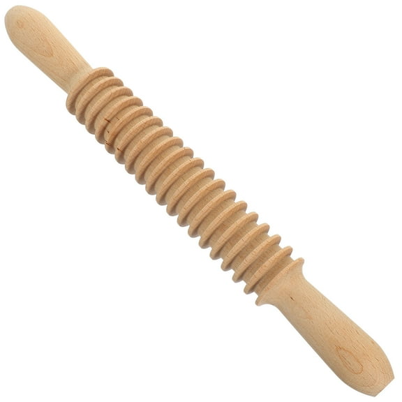 ETHZZLE Ergonomic Wooden Rolling Pin for Home Kitchen Spaghetti Pasta Cutter and Dough Roller Tool