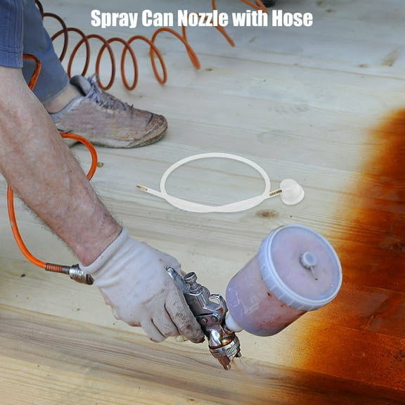 ETHZZLE Multi Functional White Spray Paint Nozzle Extension Hose for Air Conditioner Tube Repair