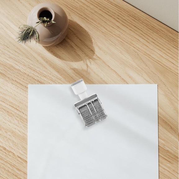 ETHZZLE Multi Use Date Stamper for Handheld Office and Home Use Plastic Material