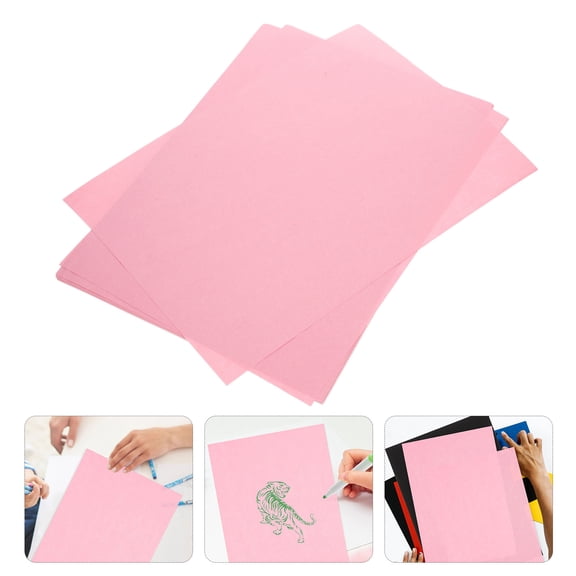 ETHZZLE Pink A4 Printer Paper Thick Cardboard Sheets for Professional Presentations and Reports