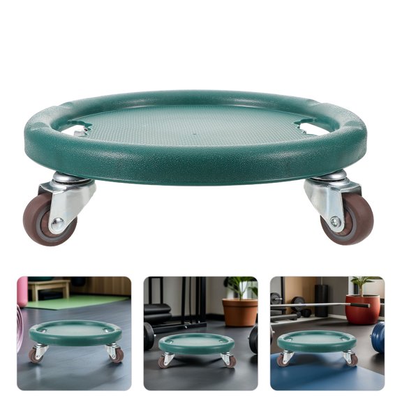 ETHZZLE Green Abdominal Trainer with Quiet Four-Wheel Design for Effective Core Workouts at Home or Gym