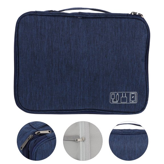 ETHZZLE Multifunctional Storage Pouch Assorted Colors Shockproof with Mesh Bags for Cables