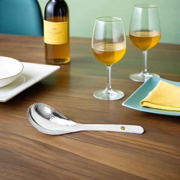 ETHZZLE Stainless Steel Pumpkin Scoop Tool with Serrated Edge and Nonslip Handle for Kitchen Use