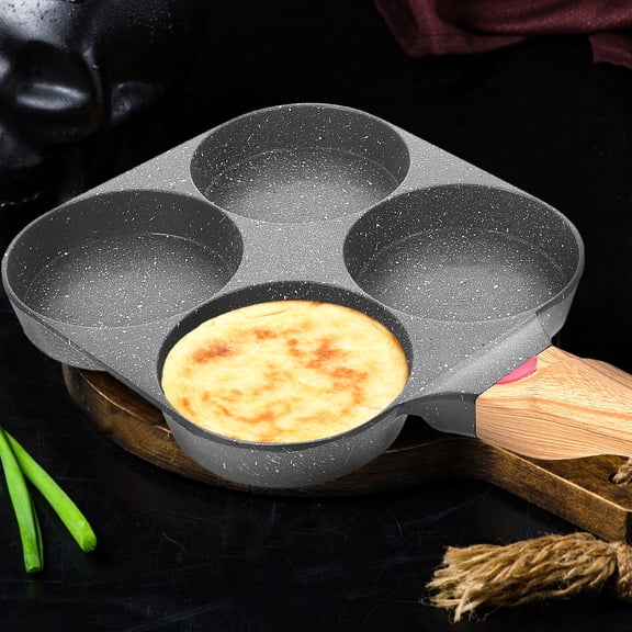 ETHZZLE 4-Cup Non-Stick Frying Pan, Multifunctional , Easy to Clean, Ideal for Home Cooking