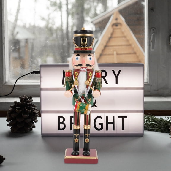ETHZZLE Nutcracker Christmas Nutcracker Figurine Wooden Exchange 1Set