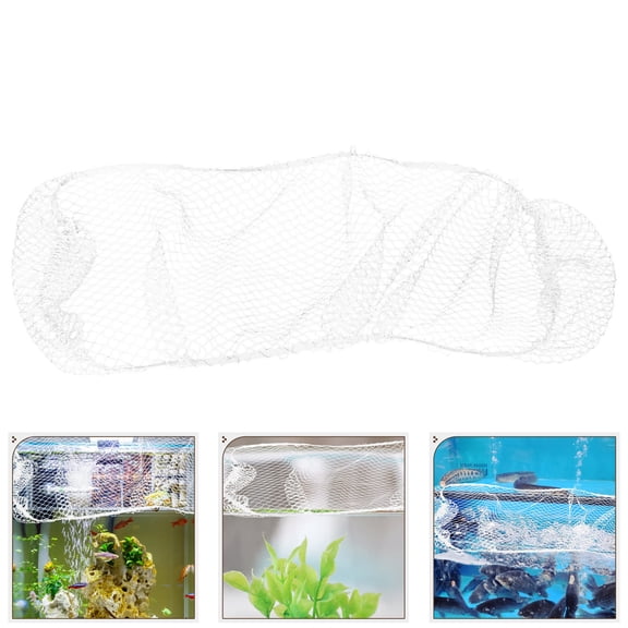 ETHZZLE Nylon Aquarium Mesh Net Cover White for Fish Tank Protective Jumping Net