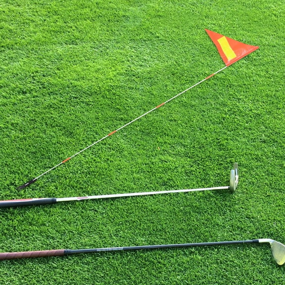 ETHZZLE Orange Reflective Safety Flag with Mounting Bracket for Bikes Golf Carts Scooters and Trailers