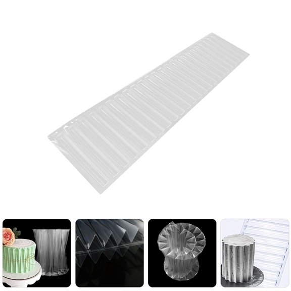 ETHZZLE Origami Cake Collar Mold for Mousse Cake and Chocolate Decorations Transparent