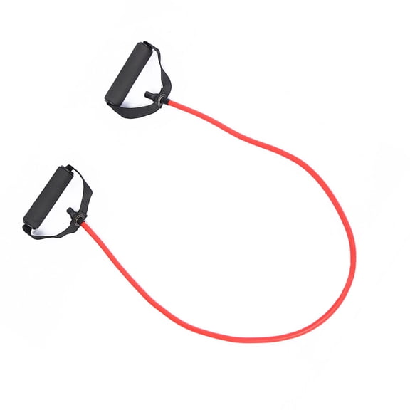 ETHZZLE Outdoor Exercise Pull Rope in Red for Yoga Pilates Strength Training with Handle