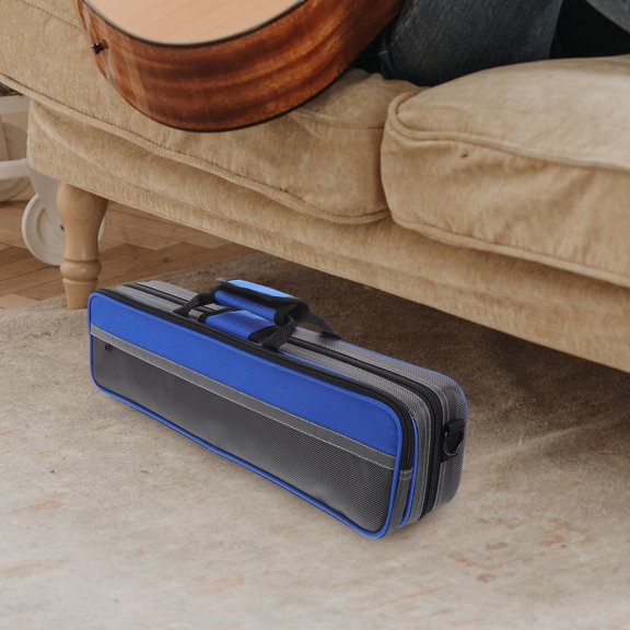 ETHZZLE Oxford Cloth Flute Case with Shoulder Strap Water Resistant for Musical Instruments