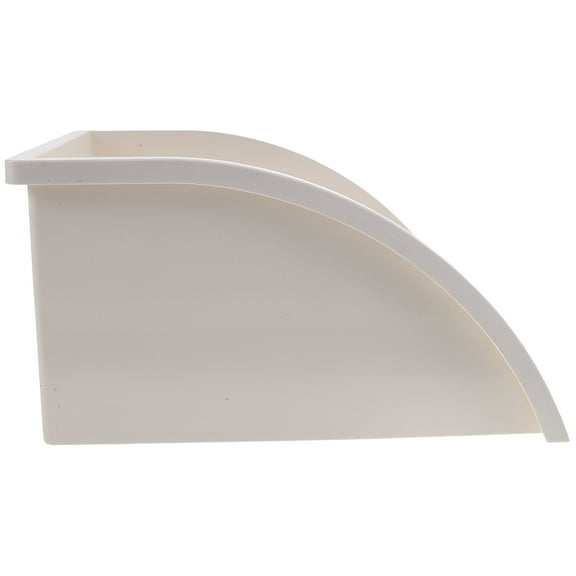 ETHZZLE White PVC Gutter Downspout Splash Block for Leak Resistant Water Diversion