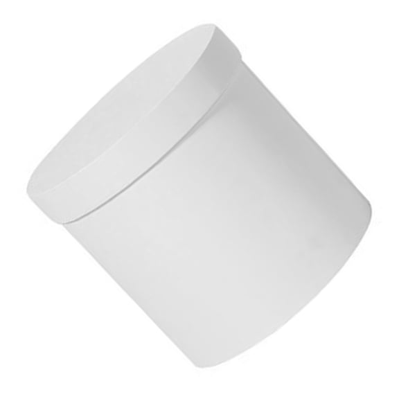 ETHZZLE Paper Cylinder Flower Box for Floral Arrangement with Durable White Design