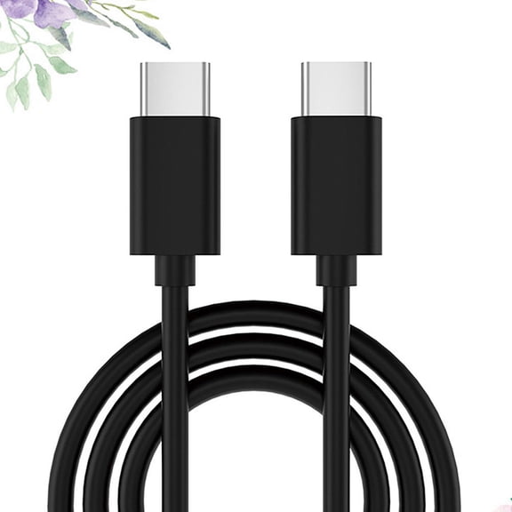 ETHZZLE Type C Data Line Black Phone Charging Cable Sturdy Anti Crack Wire for Home Office Travel