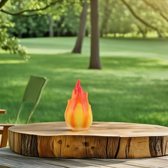 ETHZZLE Solar Light Flame Lamp Shade Replacement Decorative Plastic Cover for Outdoor Garden Patio