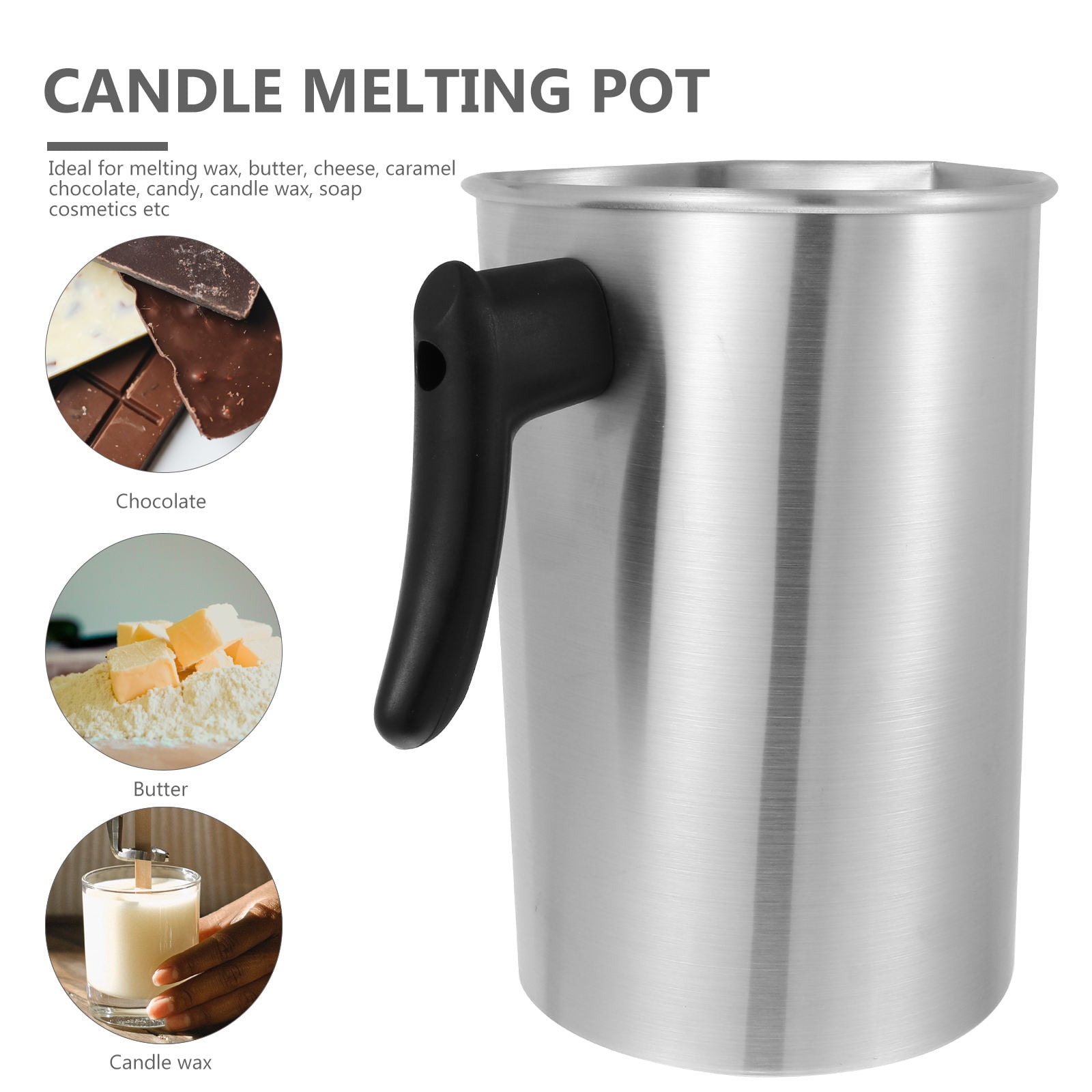 ETHZZLE Aluminum Wax Melting Container Ideal for Candle Making and Chocolate Melting