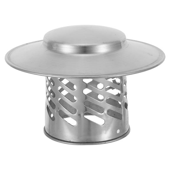 ETHZZLE Plated Silver Stainless Steel Roof Chimney Cap with All Season Protection and Universal Compatibility